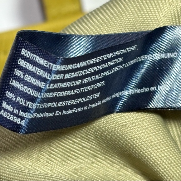 American Leather Company Green Smooth Leather Tote Bag - Picture 10 of 12